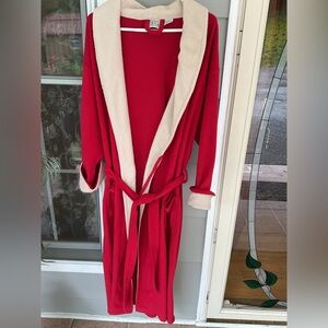 Vintage Women’s Granny core Field's Robe Field Gear FG Size Large Red Cream GUC